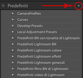 Come creare un preset in Lightroom